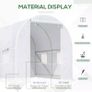 Large Walk-In Tunnel Greenhouse 2.5 x 2 x 2 m Galvanised Steel Frame Image 4