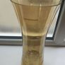 Marks and Spencer handmade glass light amber vase Image 3