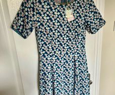 BNWT Seasalt Cornwall Reversible cotton print dress size S
