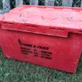 Heavy Duty Plastic Moving Box Storage Crate Container Red Industrial Heavy-Duty Tote Locker Bin Packing Box Image 3