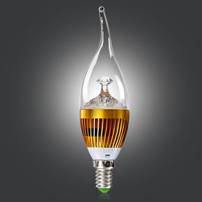 E14 5V LED Flame Bulb Metal Body Cold White