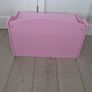Pink Wooden Toy Box Image 4