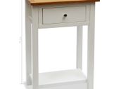 End Table 50x32x75 cm Solid Oak Wood