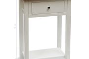 End Table 50x32x75 cm Solid Oak Wood