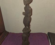 Vintage Carved African Tribal Art Statue