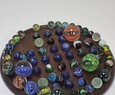 Victorian Marble Solitaire Board Game