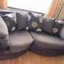 Brown sofa with armchair Image 2