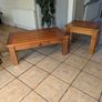 Solid Pine Coffee Table & Lamp Table Set Image 7