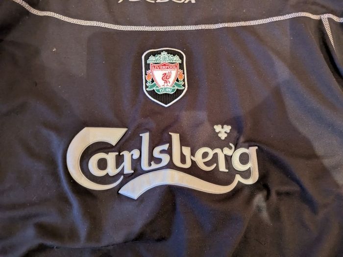 Liverpool 2002 away football jersey shirt large mens Reebok
