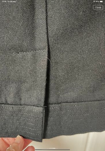 skirt Bnwt savida black 50% wool skirt knee length