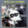 Two Lights, 3-Inch Auxiliary Motorcycle Lights with White Illumination, High Lumens, Image 3