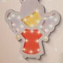New Light Up Wooden Angel 30cm Image 2