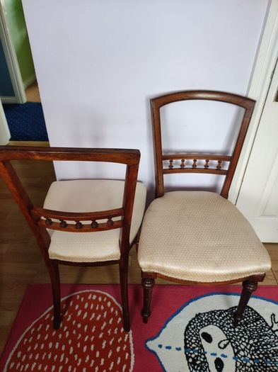 Two wooden chairs
