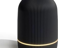 Essential Oil Diffuser, 100ml Ultrasonic Aroma Diffuser for Essential Oil with Auto Shut-Off, 7 Colour LED Lights, Cool Mist Humidifier for Home, Office, Bedroom, Black