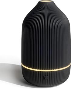 Essential Oil Diffuser, 100ml Ultrasonic Aroma Diffuser for Essential Oil with Auto Shut-Off, 7 Colour LED Lights, Cool Mist Humidifier for Home, Office, Bedroom, Black