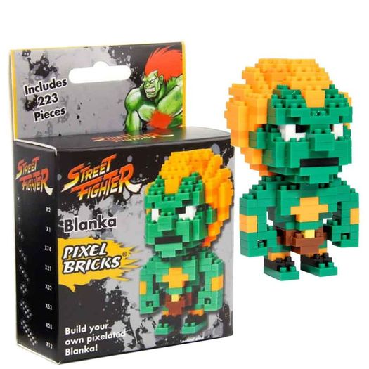 New Street Fighter Blanka Pixel Bricks Gift, Novelty Fun Collectable Toys