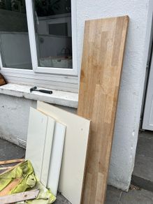 Free kitchen cabinet doors and wooden counter part