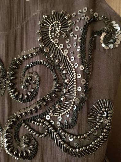 Warehouse Embellished black dress, size 8, NEW
