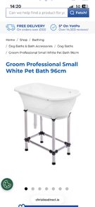Dog grooming bath