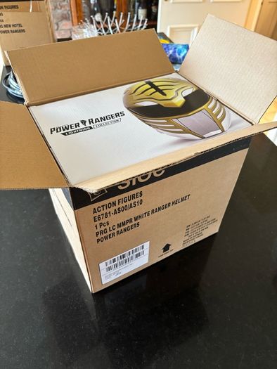 Power Rangers - White Ranger Helmet - sealed
