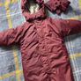 1year, Konges Slojd Burgundy Thermolite Snowsuit Image 2