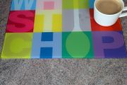 Joseph Joseph Whip Stir Chop Glass Worktop Saver 40 x 30cm Rare Discontinued