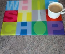 Joseph Joseph Whip Stir Chop Glass Worktop Saver 40 x 30cm Rare Discontinued