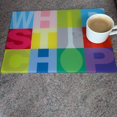 Joseph Joseph Whip Stir Chop Glass Worktop Saver 40 x 30cm Rare Discontinued