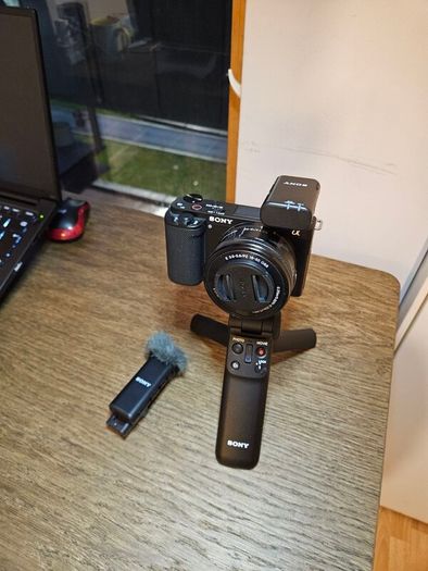 Sony ZV-E10 Vlogging Camera Bundle  Camera, Lens, Wireless Mic, Tripod/Grip