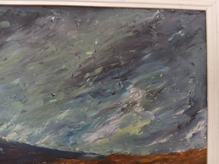 Vintage Oil Painting by C McLoughlin (1970)