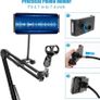 Microphone Stand, Professional Adjustable Mic Stand with Screw Adapter and Pop Filter Suitable for Radio and Television Stations, Recording Studios, Compatible with Blue Yeti Microphone Image 3