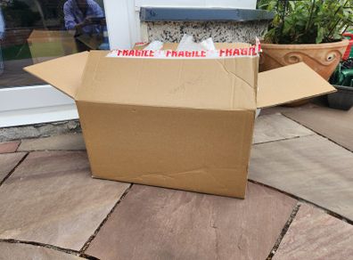 Moving boxes and bubblewrap
