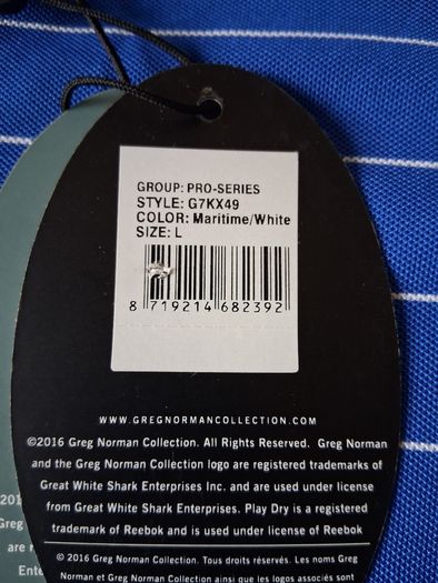 Brand New. Greg Norman Mens Golf Polo Shirt. Retail At 50euro. Selling 25euro. Collect In Dublin Or Receive Via Post.