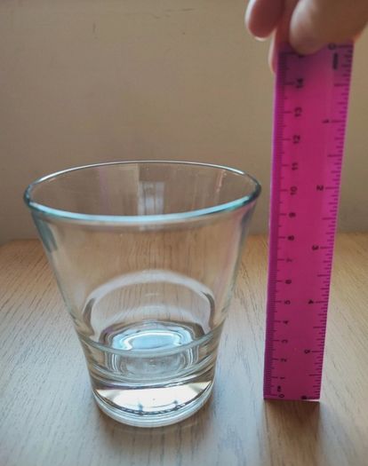 5 candle holders - glass