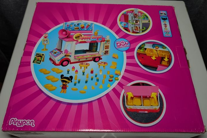 Pinypon Happy Burger Food Truck Playset Brand New Inside