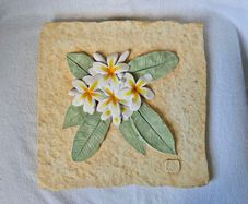 Floral Design 3D Art Tile