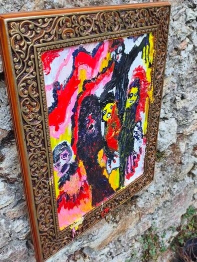 Easy to manipulate original acrylic painting