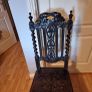 Antique Jacobean  mahogony chairs x 4 Image 2