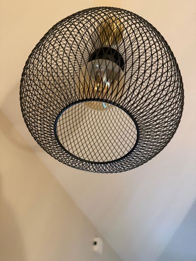 Black and Gold Ikea ceiling light pendant x2