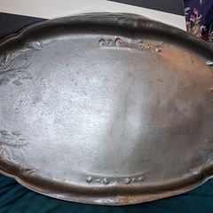 Antique Art Noveau Kayserzinn Pewter Tray
