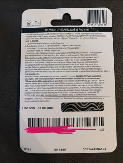 20e PlayStation Voucher