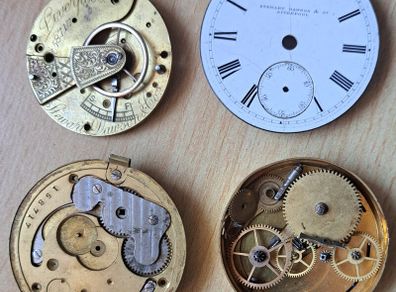 Stewart Dawson & Co., Liverpool . Fusee Lever Pocket Watch Movement . 1880c