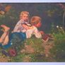 Decorative framed art print after The Butterflies De vlinders by August Allebe Dutch, 1838 1927 Image 2
