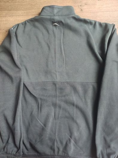 Reebok Classic Grey Half Zip Sweatshirt Big Back Logo Size M