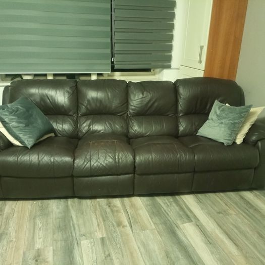 FREE Black Leather Sofa Black