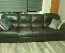 FREE Black Leather Sofa Black