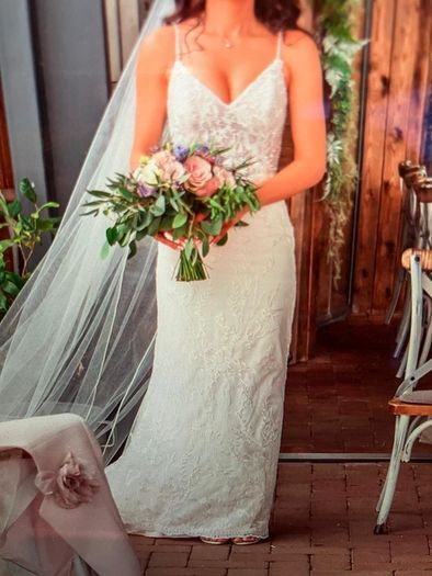 Wedding Dress + Underskirt + Veil