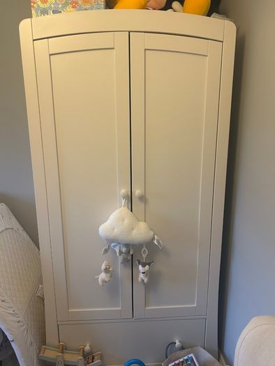 Mamas and Papas Cotbed, Dresser and Wardrobe set