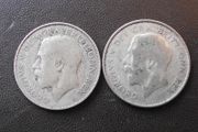 Great Britain. George V. 2 Silver Shilling (1924+1926)