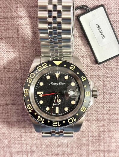 Mathey Tissot GMT Vintage-Style Watch